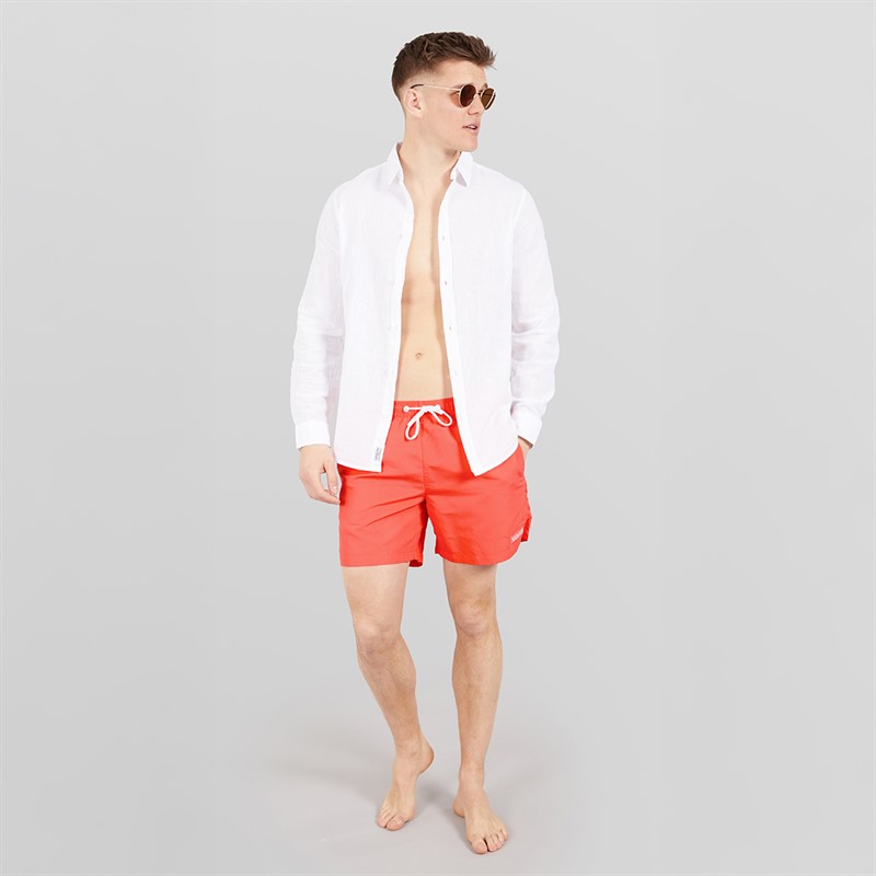 Henleys Mens Henycore Swimshorts Red