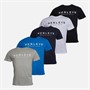 Henleys Mens Henryfront Five Pack T-Shirts Multi