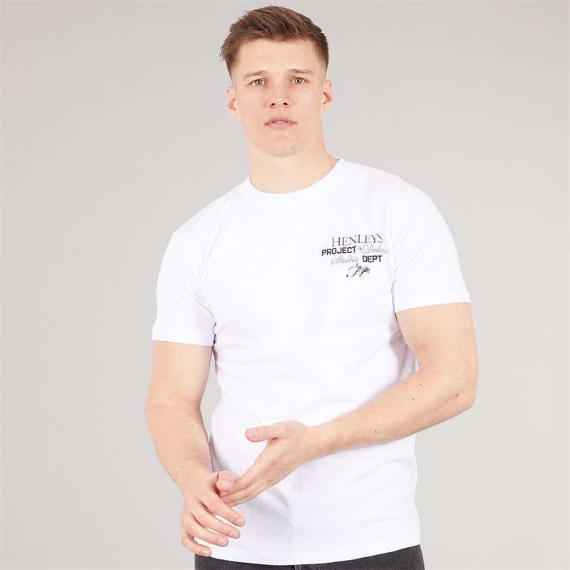 Henleys Mens Hentitled T-Shirt White