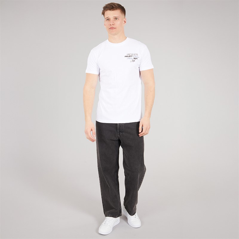 Henleys Mens Hentitled T-Shirt White
