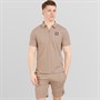 Henleys Mens Henychill Polo Shirt And Shorts Set Taupe