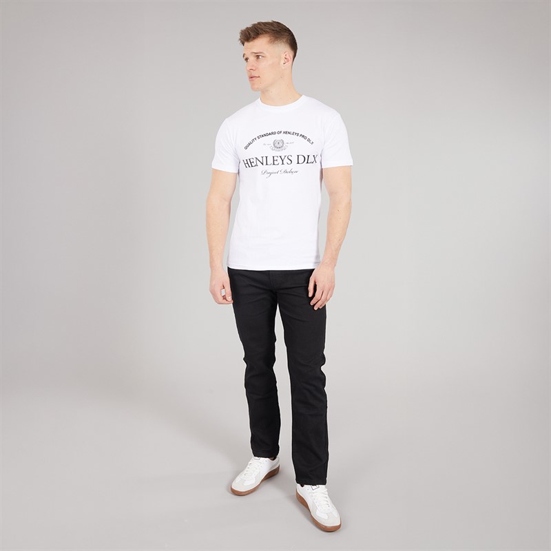 Henleys Mens Henclose T-Shirt White