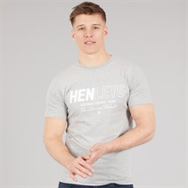 Henleys Mens Melvern T-Shirt Grey Marl