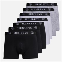 Henleys Mens Century Seven Pack Boxer Shorts Assorted