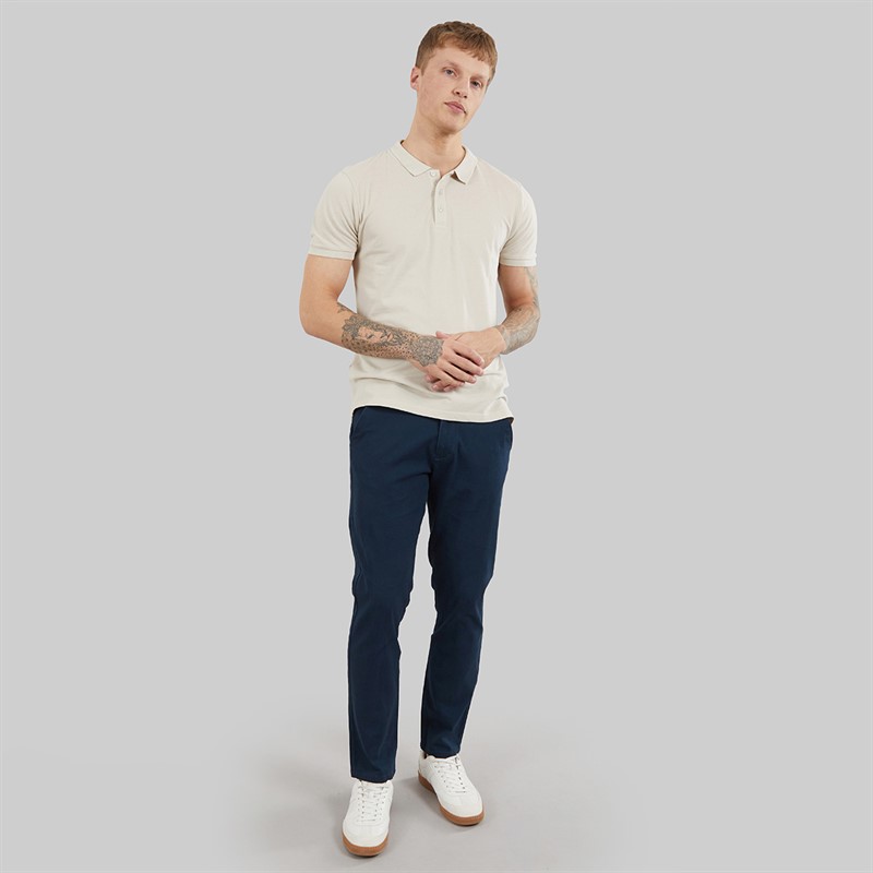 Henleys Mens Visit Chinos Blue