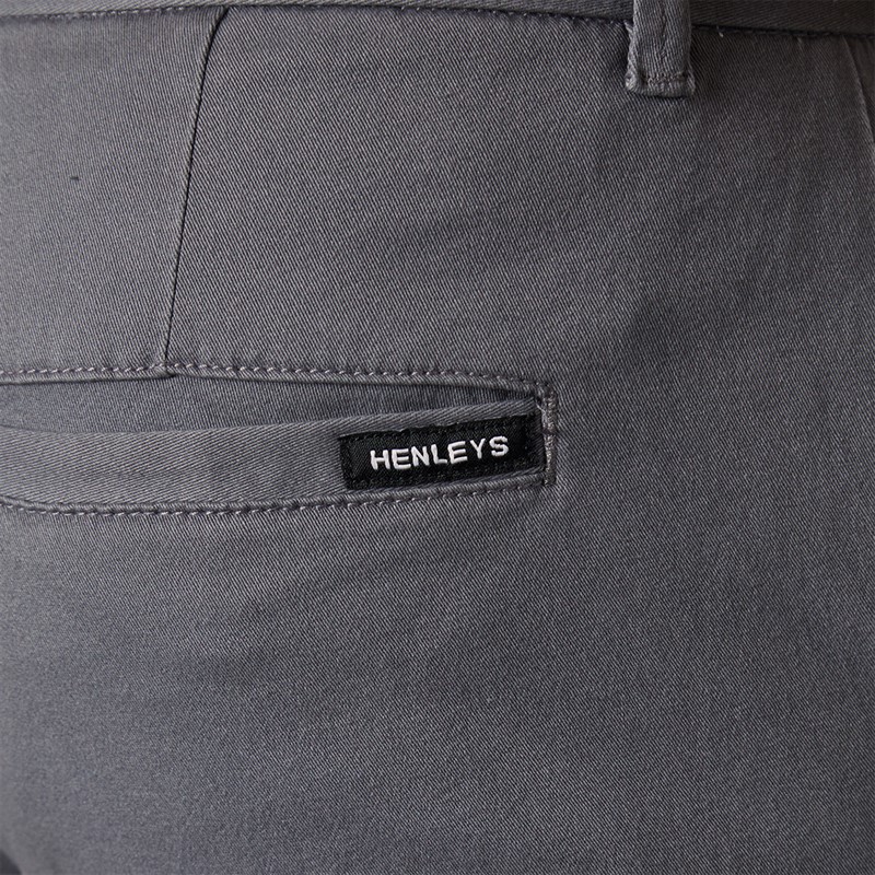 Henleys Mens Visit Chinos Grey
