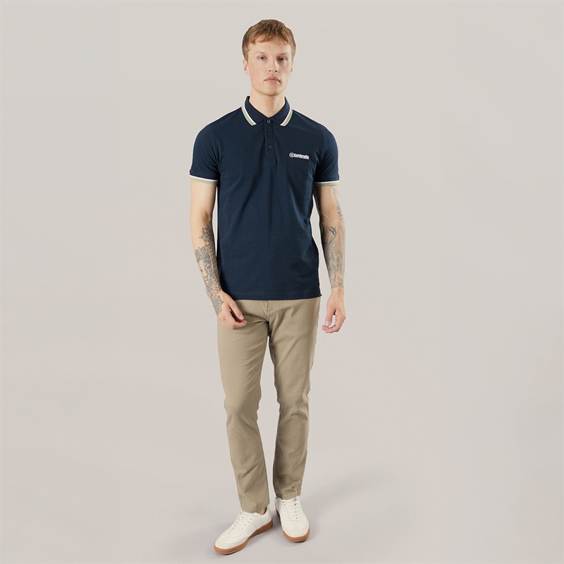 Henleys Mens Edition Stn Five Pocket Chinos Stone