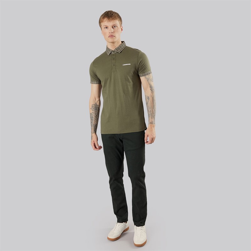 Henleys Mens Edition Five Pocket Chinos Khaki