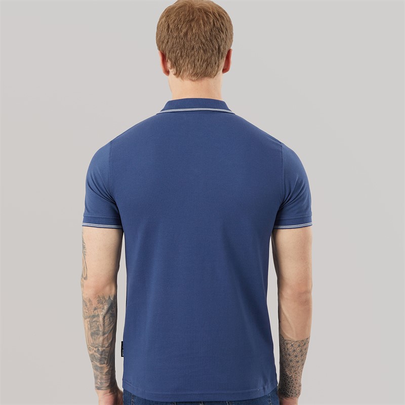 Henleys Mens Moorehen Polo Shirt Navy