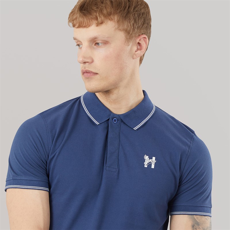 Henleys Mens Moorehen Polo Shirt Navy