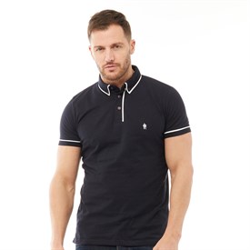 Buy French Connection Mens Piping Polo Marine