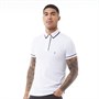 French Connection Męskie Koszulka Polo Piping Biała