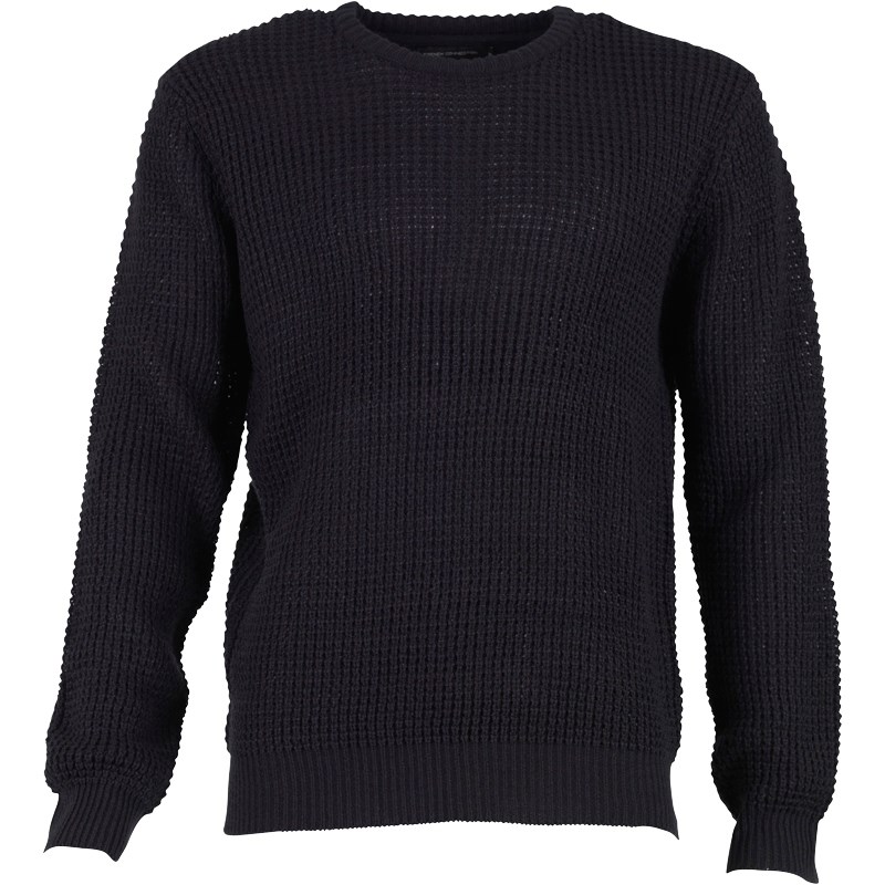 Buy French Connection Mens Waffle Knit Top Marine Blue