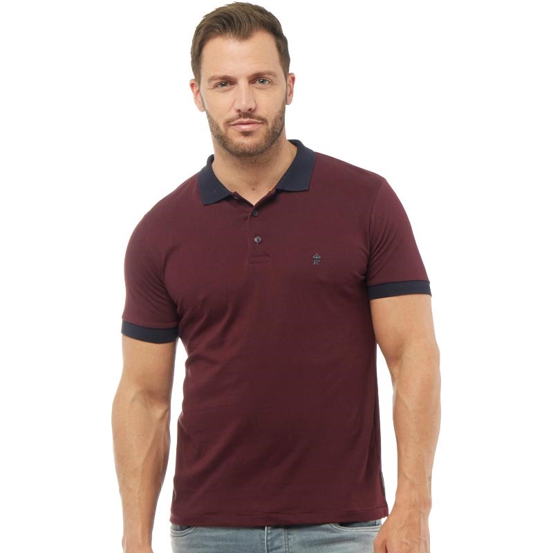 polo reebok homme bordeaux