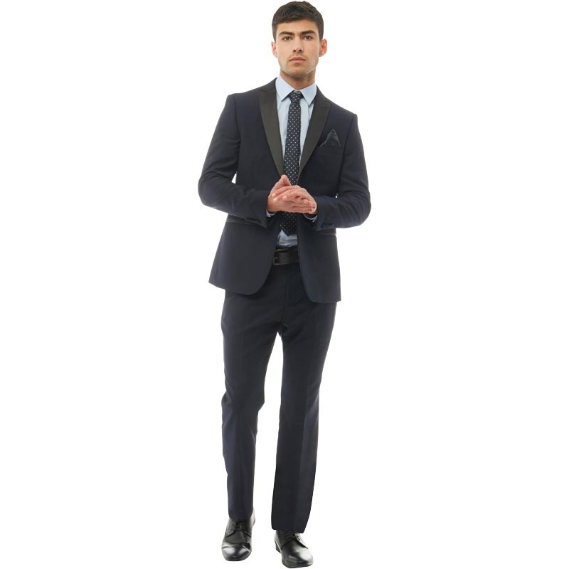 French Connection Herren Two Piece Tuxedo Anzug Navy