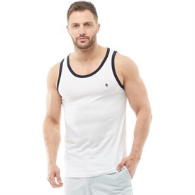French Connection Heren Ringer Singlet Wit french connection kopen in de aanbieding
