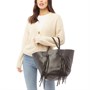 French Connection Womens Geo Tote Bag Black