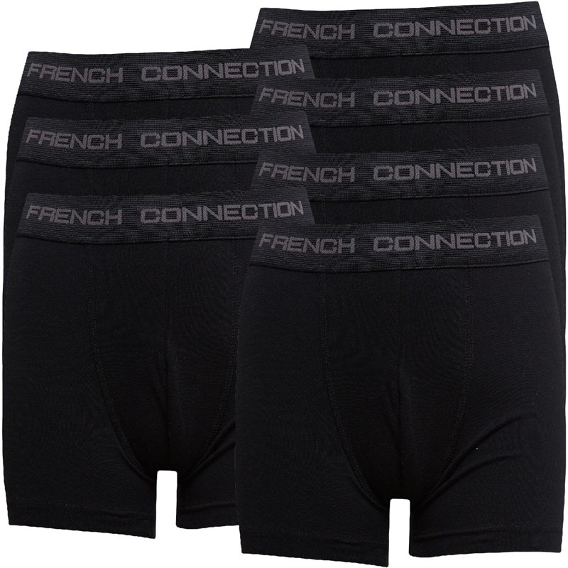 French Connection Boys Seven Pack Boxers Black
