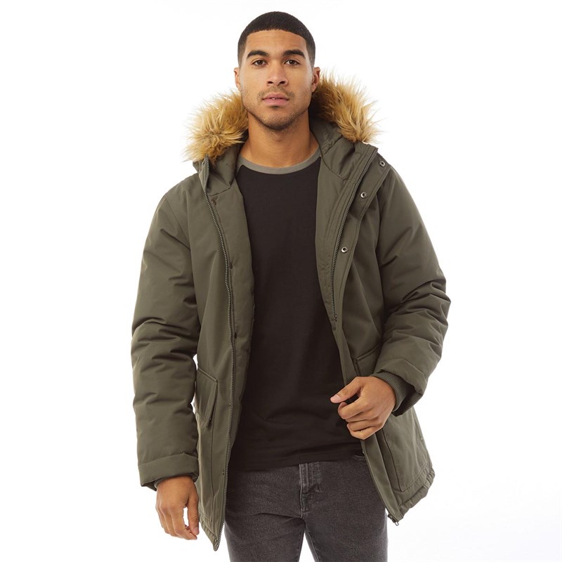 Buy French Connection Mens Parka 4 Khaki