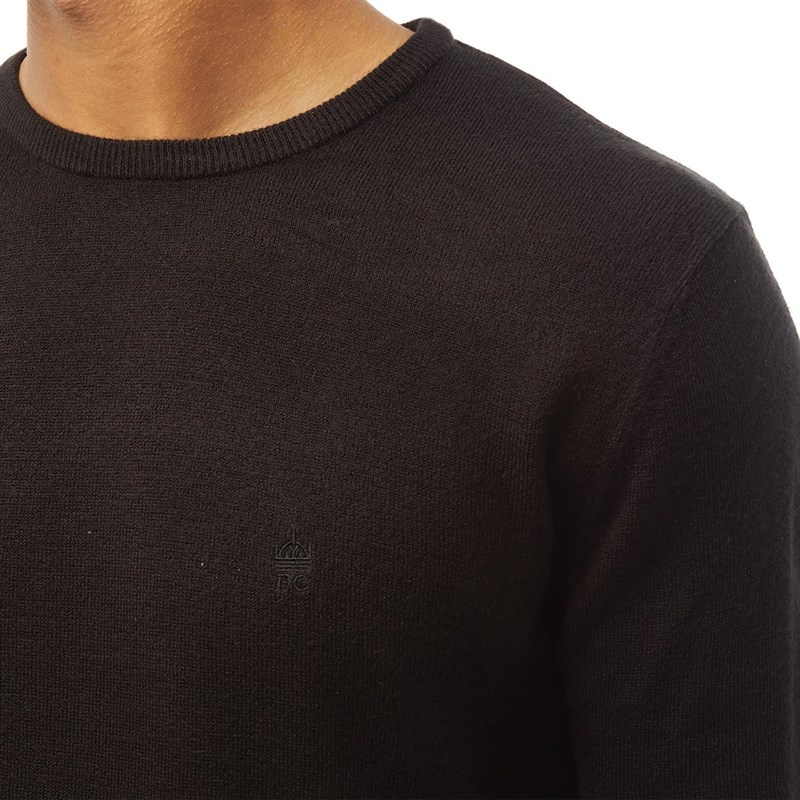 French Connection Heren Cash Crew Neck jumpers Zwart