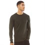 French Connection Mens Cash Crew Jumper Dark Green
