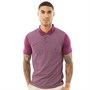 French Connection Męskie Solid Koszulka Polo Purpurowy