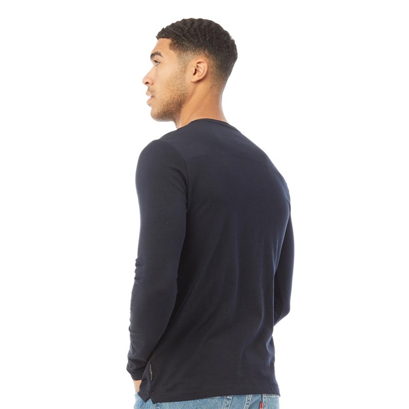 Buy French Connection Mens Crew Long Sleeve Top Marine