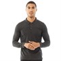 French Connection Herren J Poloshirt mit Langem Arm Anthrazitmeliert
