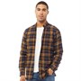 French Connection Chemises à Manches Longues Multi Flannel Homme Bleu Marine Carreaux
