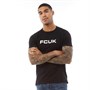 French Connection Męskie FCUK Chest T-Shirt Czarny