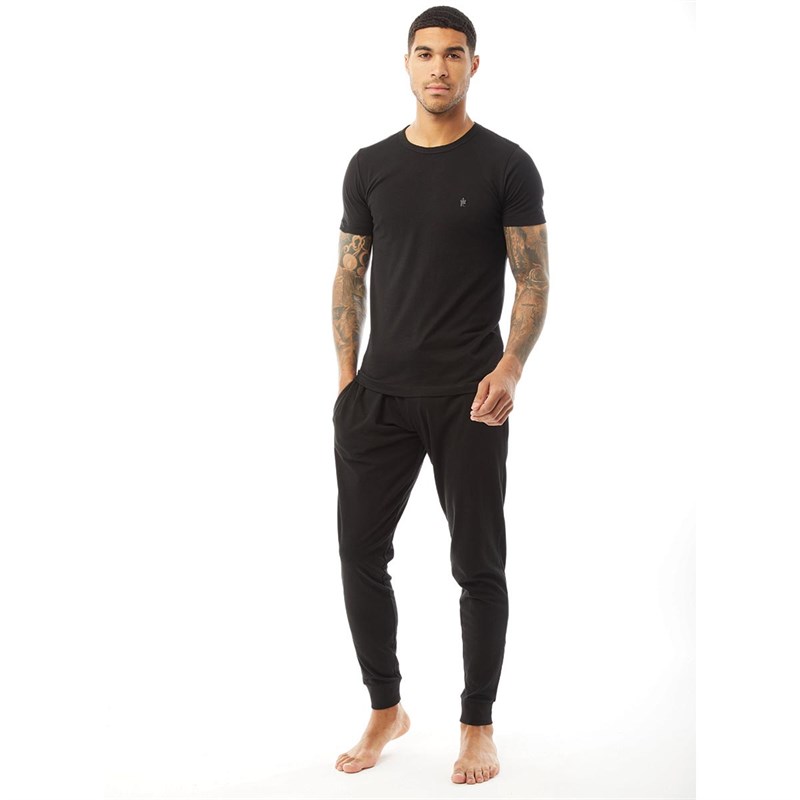 Buy French Connection Mens Jersey Joggers Black