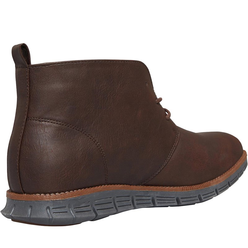 Buy French Connection Mens Tread Sole Boots Dark Brown