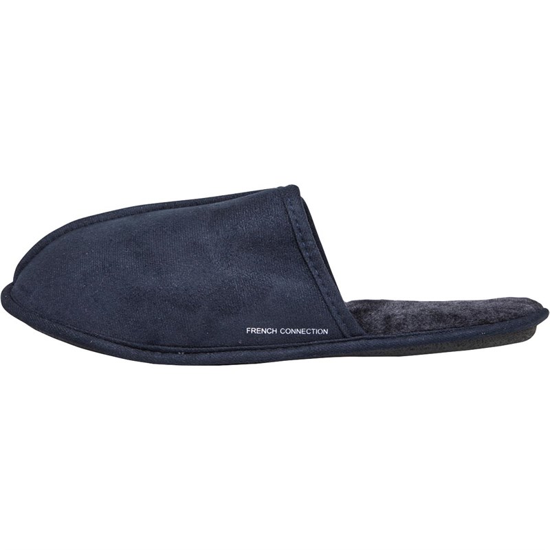 French Connection Chaussons Mule Homme Bleu Marine
