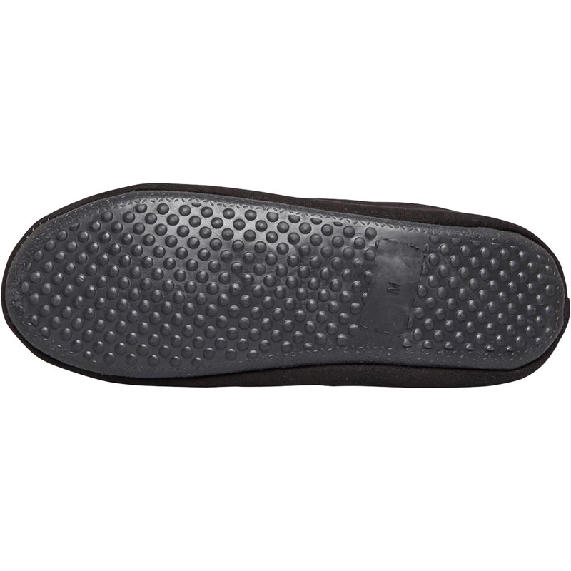 French Connection Mens Moccasin 2 Slippers Black