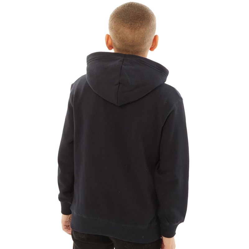 French Connection Boys OTH Hoodie Marine/Gunmetal