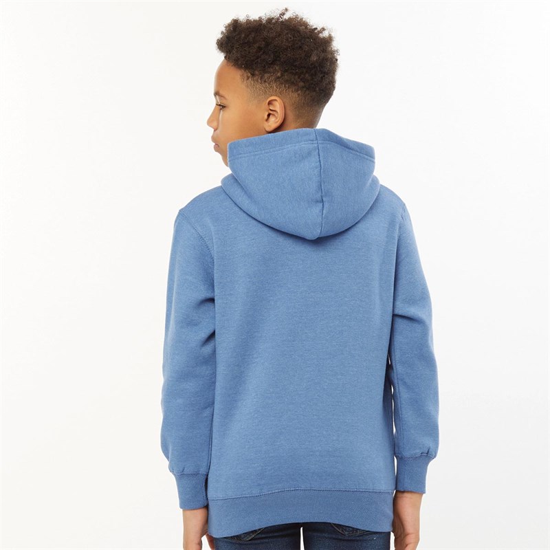 French Connection Boys OTH Hoodie Light Blue Mel Marine