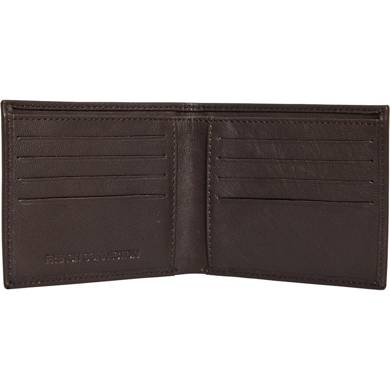 French Connection Mens FC Wallet Brown/Gold