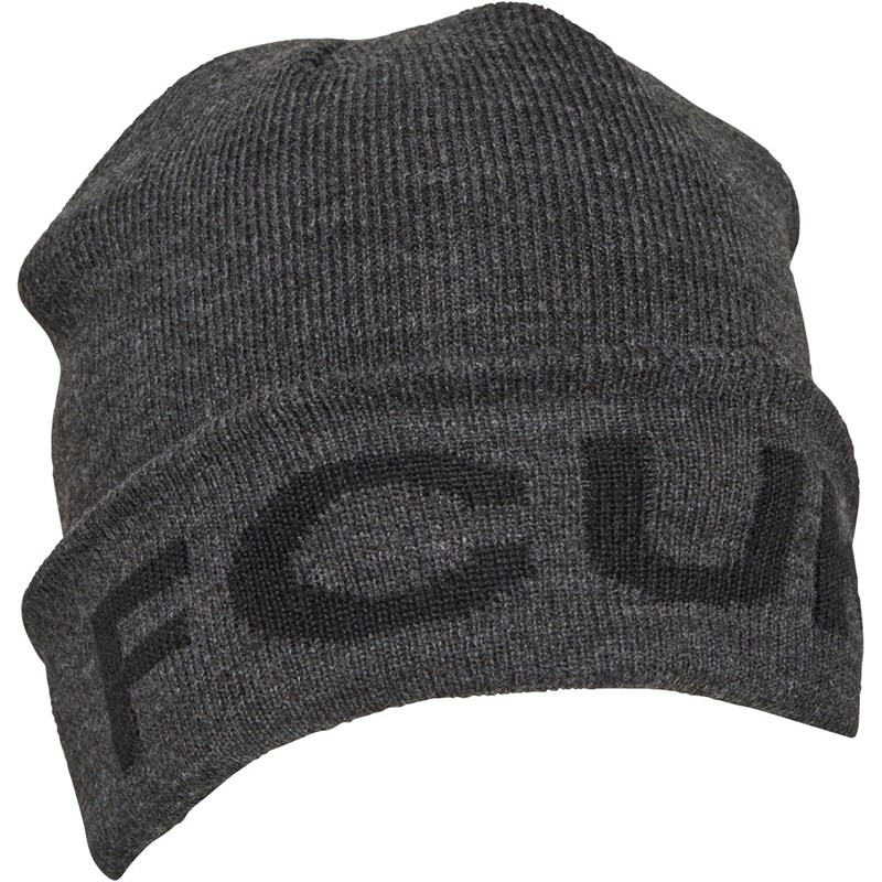 French Connection Mens FCUK Beanie Charcoal Mel/Black