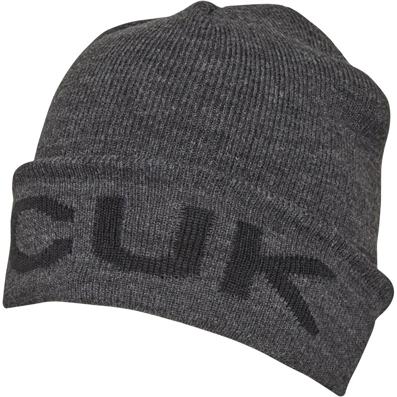 French Connection Mens FCUK Beanie Charcoal Mel/Black