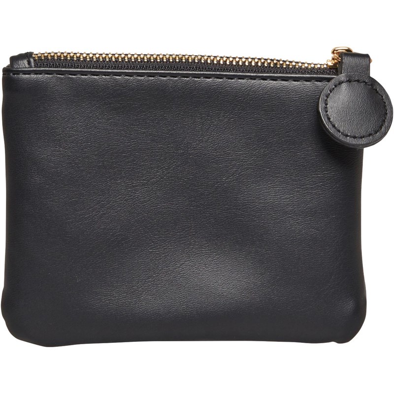 French Connection Womens Circle Puller Coin Purse Black