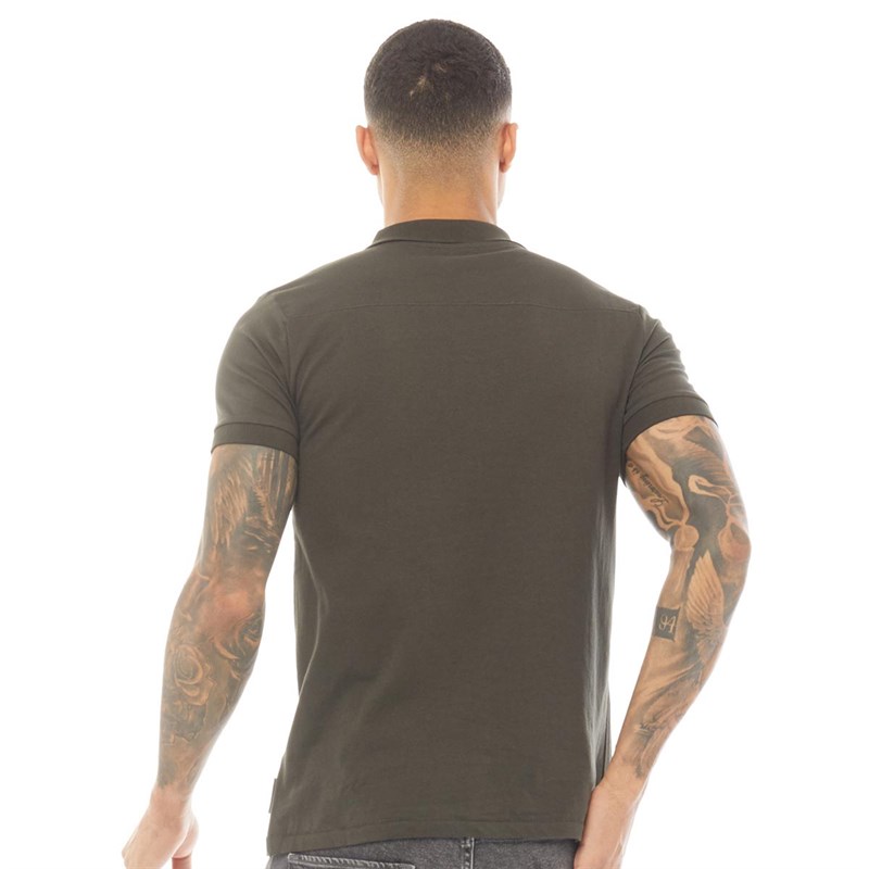 French Connection Mens J Organic Polo Dark Green