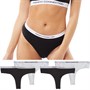 French Connection Dames Thongs Slip Zwart