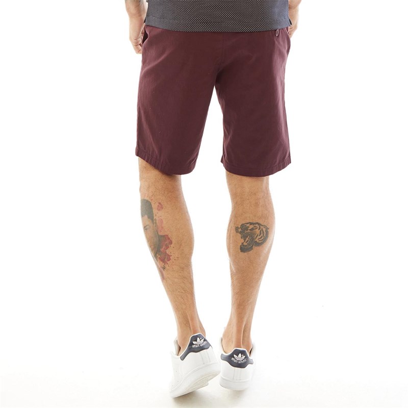 French Connection Herre Chino 4 Chino shorts Mørk Bordeaux