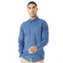 French Connection Mens Long Sleeve Linen Shirt Chambray Blue