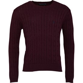 French Connection Heren Cable Trui Met Ronde Hals Donkerbordeauxrood french connection kopen in de aanbieding French Connection Heren Cable Trui Met Ronde Hals Donkerbordeauxrood french connection kopen in de aanbieding