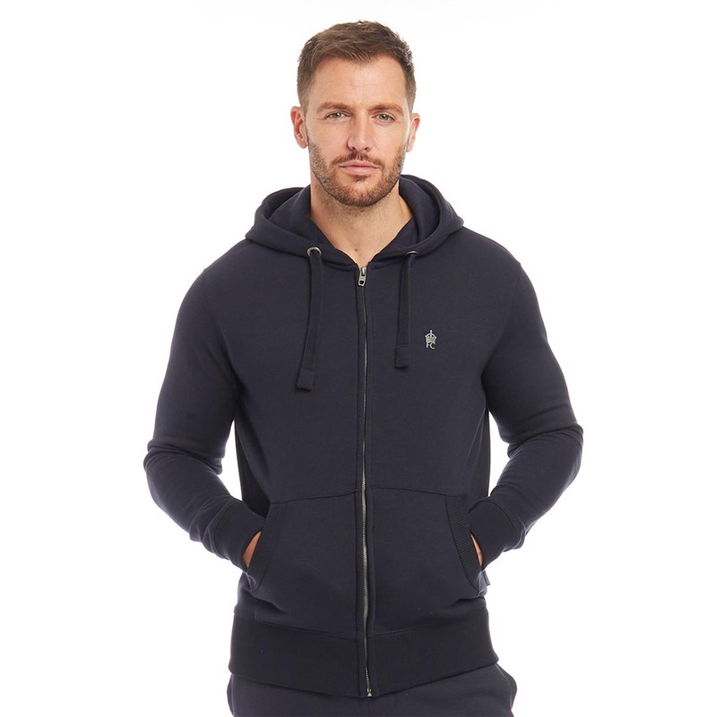 Buy French Connection Mens Basic Zip Through Hoody Marine