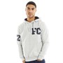 French Connection Sweats à Capuche FC O/Head 72 Chest Homme Gris Clair Chiné