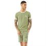 French Connection Ensembles Script Panel Homme Kaki Clair