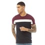 French Connection T-Shirts Block 2 Homme Bordeaux