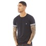 French Connection T-Shirts Arm Stripes Homme Bleu Marine